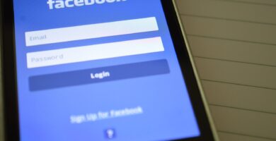 smartphone showing facebook application
